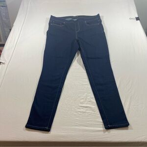 Maurices Blue Skinny Jeans women’s 18 Reg elastic waistband cotton spandex long